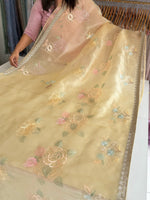 Glass Organza Saree/ 155L