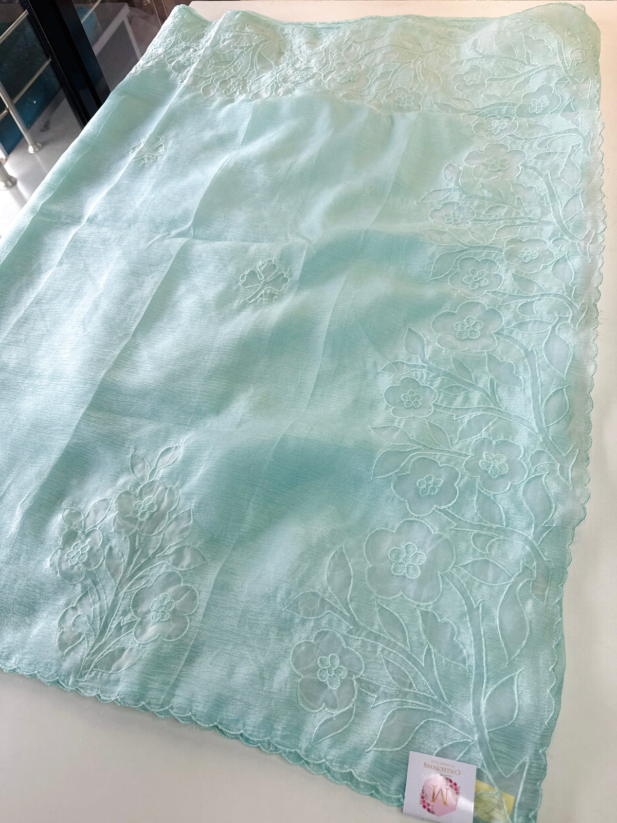 Crushed crape saree/ AM101