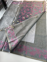 Semi Tussar Saree/ FG690