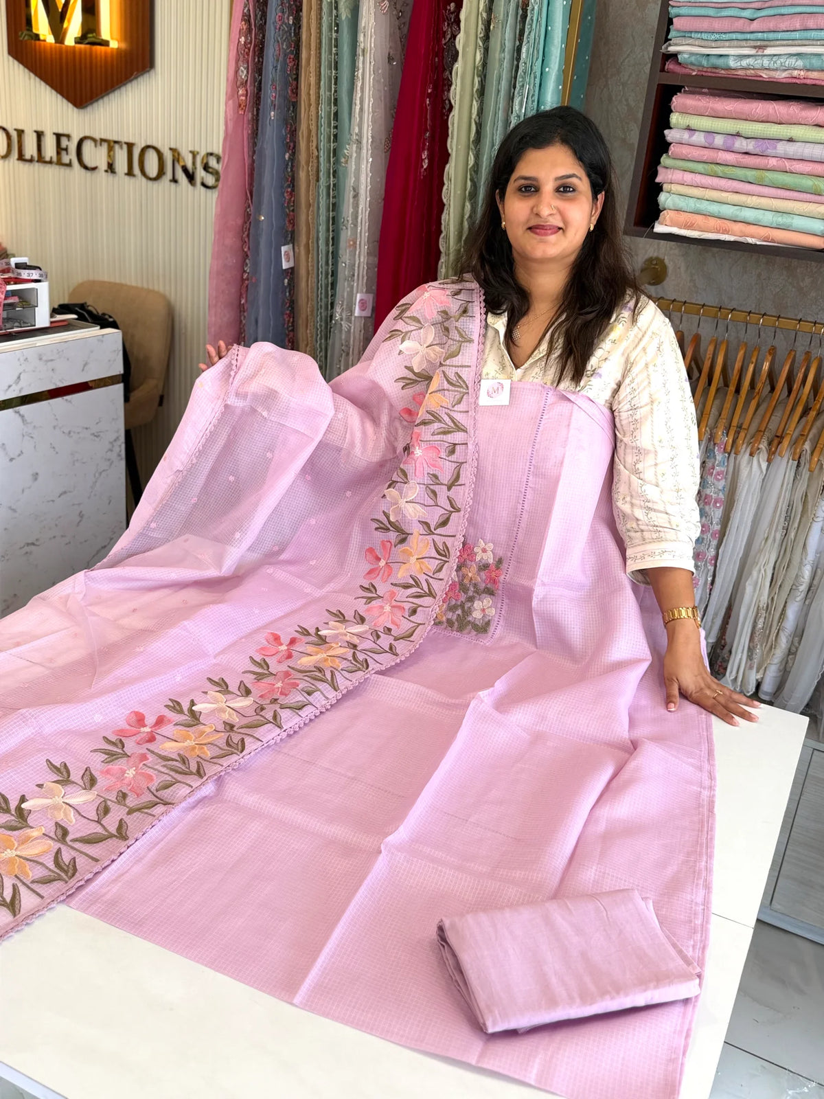 Silky Kotta unstitched salwar set / U6004