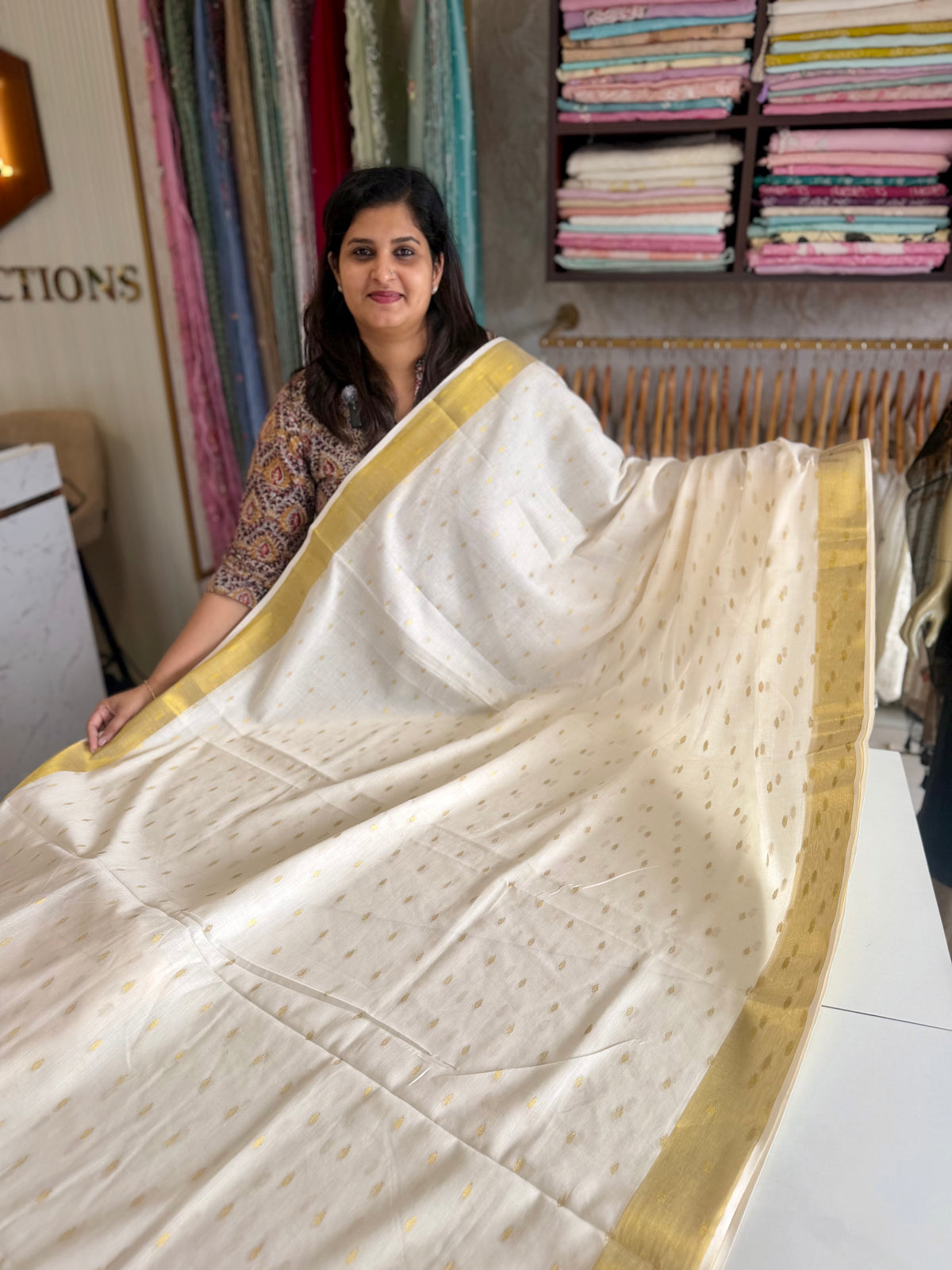 Onam cotton saree/ 6MTS