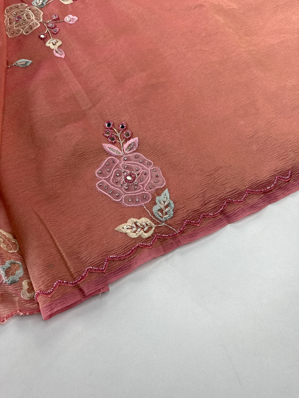 Crushed Tissue Saree/ SP007
