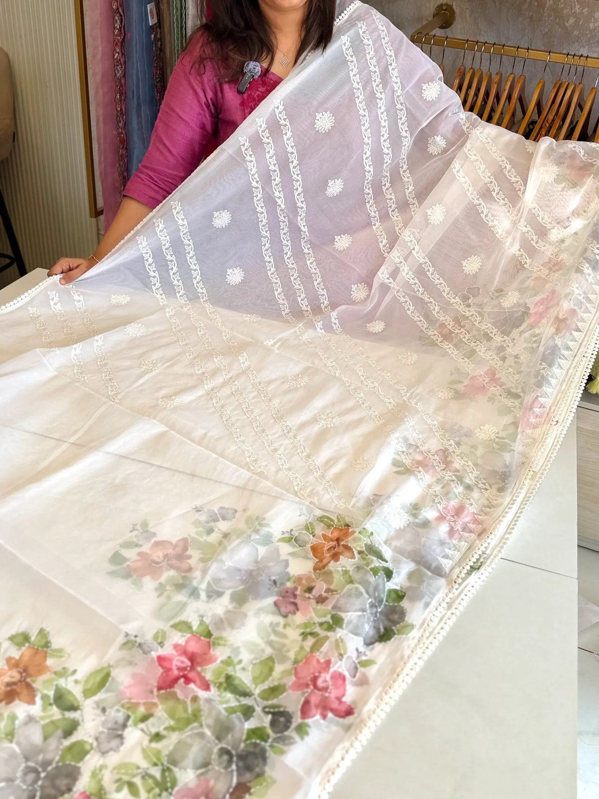 Organza Saree/ 3450
