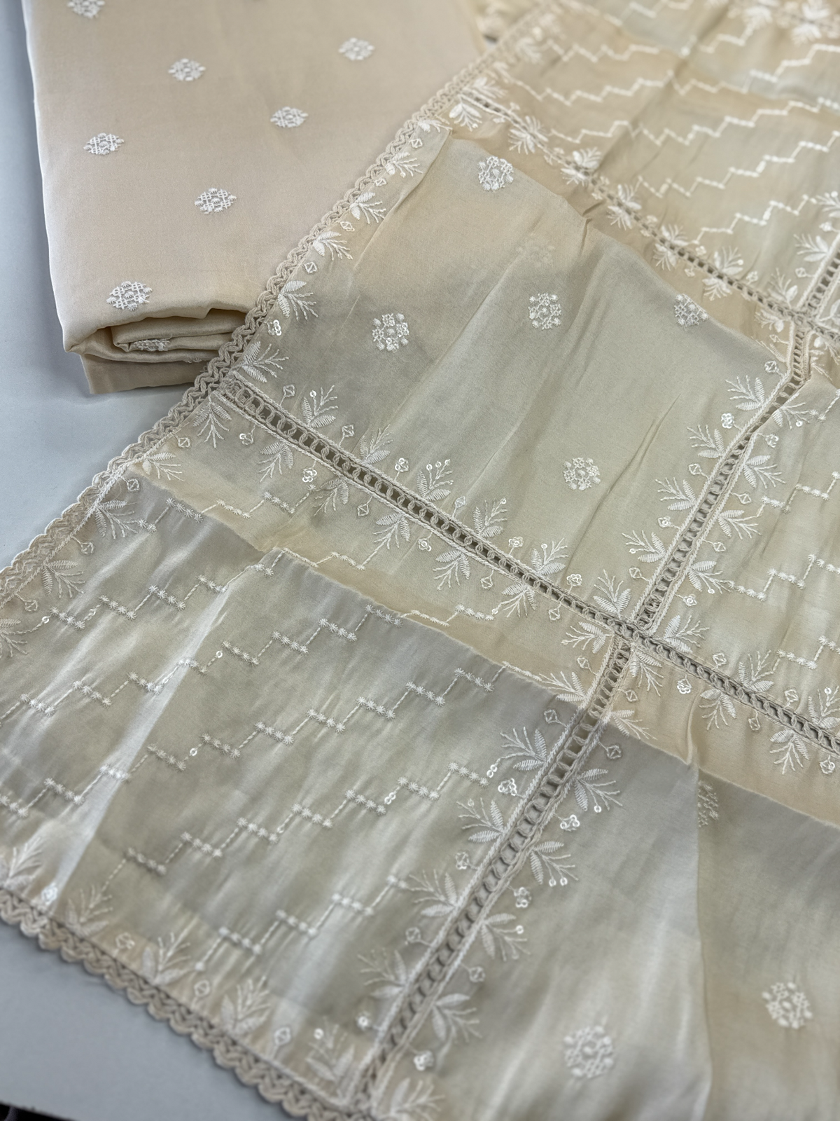 Soft Chanderi unstitched salwar set / NC134