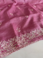 Crushed Crape Saree/ HW507