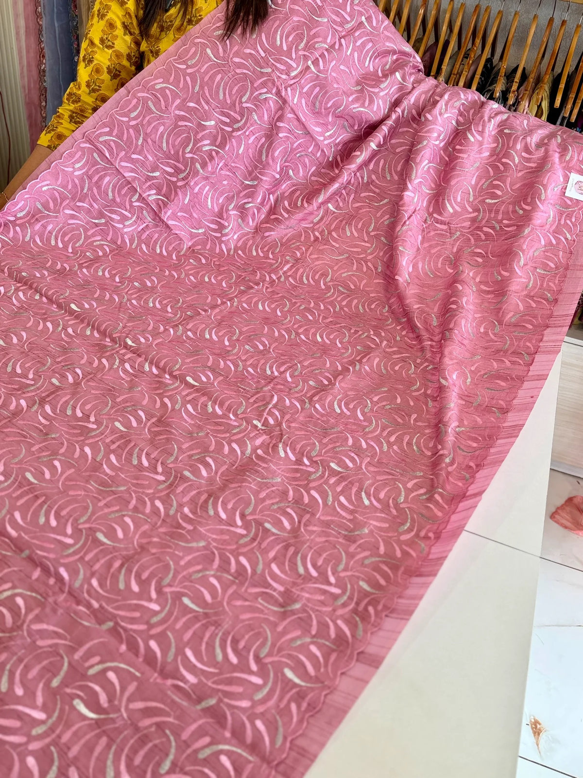 Semi silk saree/ 8036