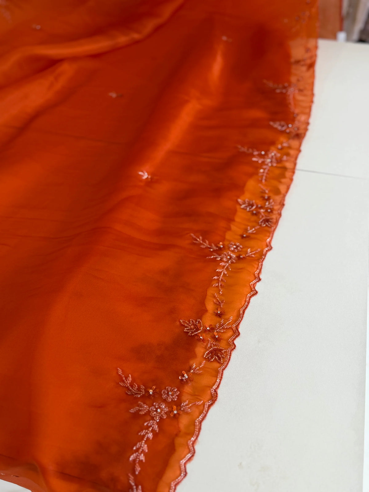 Satin Organza Saree/ AM108
