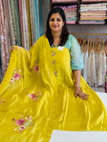 Soft Chanderi unstitched salwar set / NC166