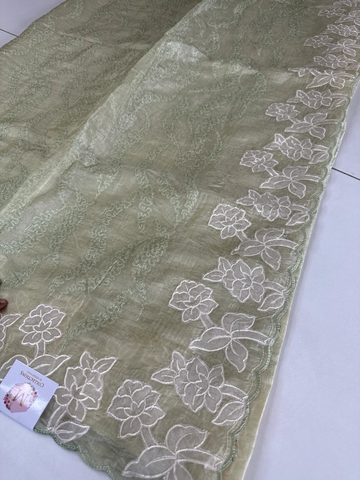 Crushed Organza saree/ BC602