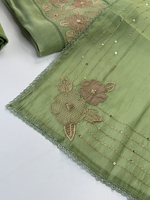 Soft Chanderi unstitched salwar set / NC162