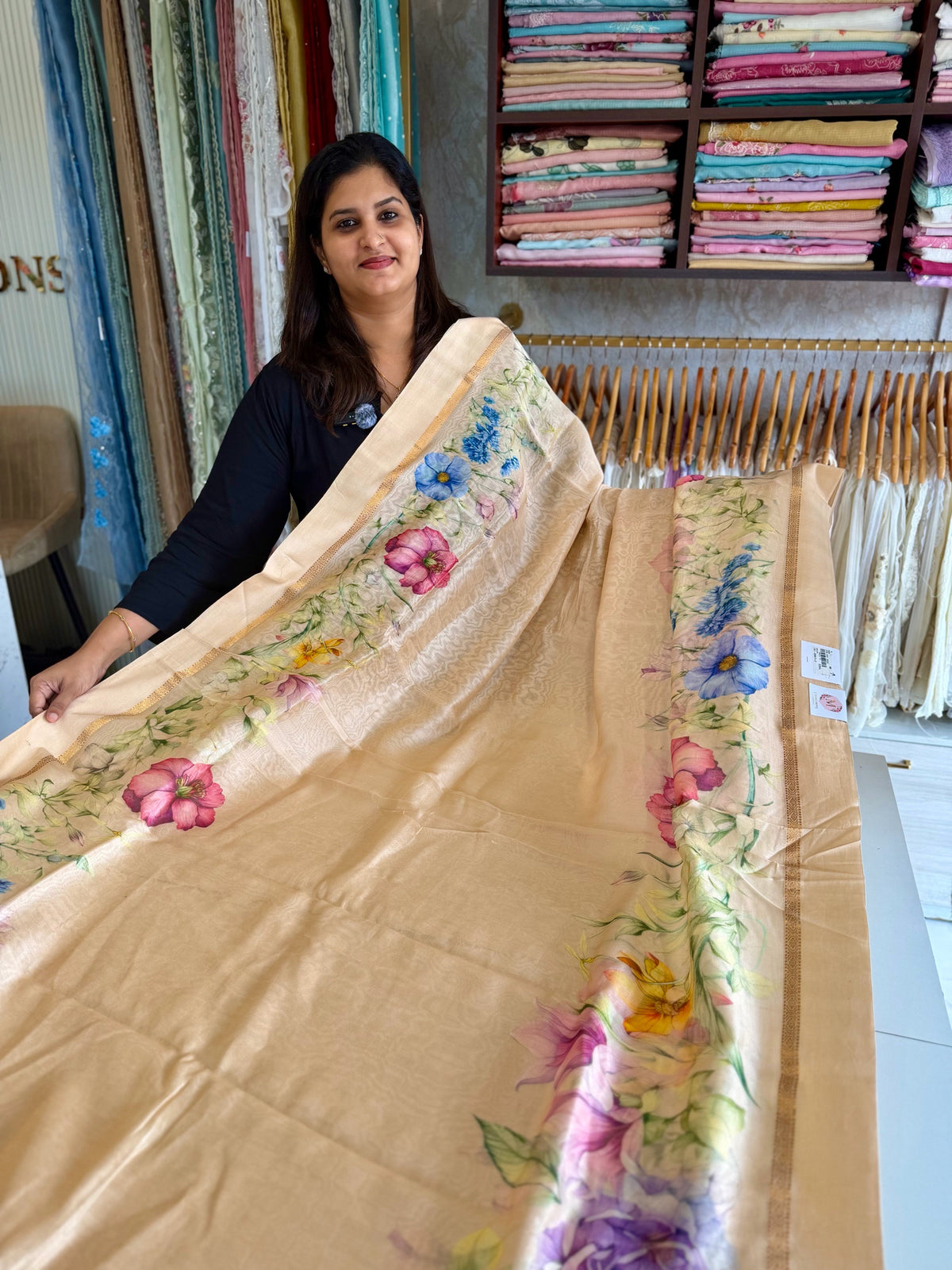 Pure Chanderi silk saree/ Z5712