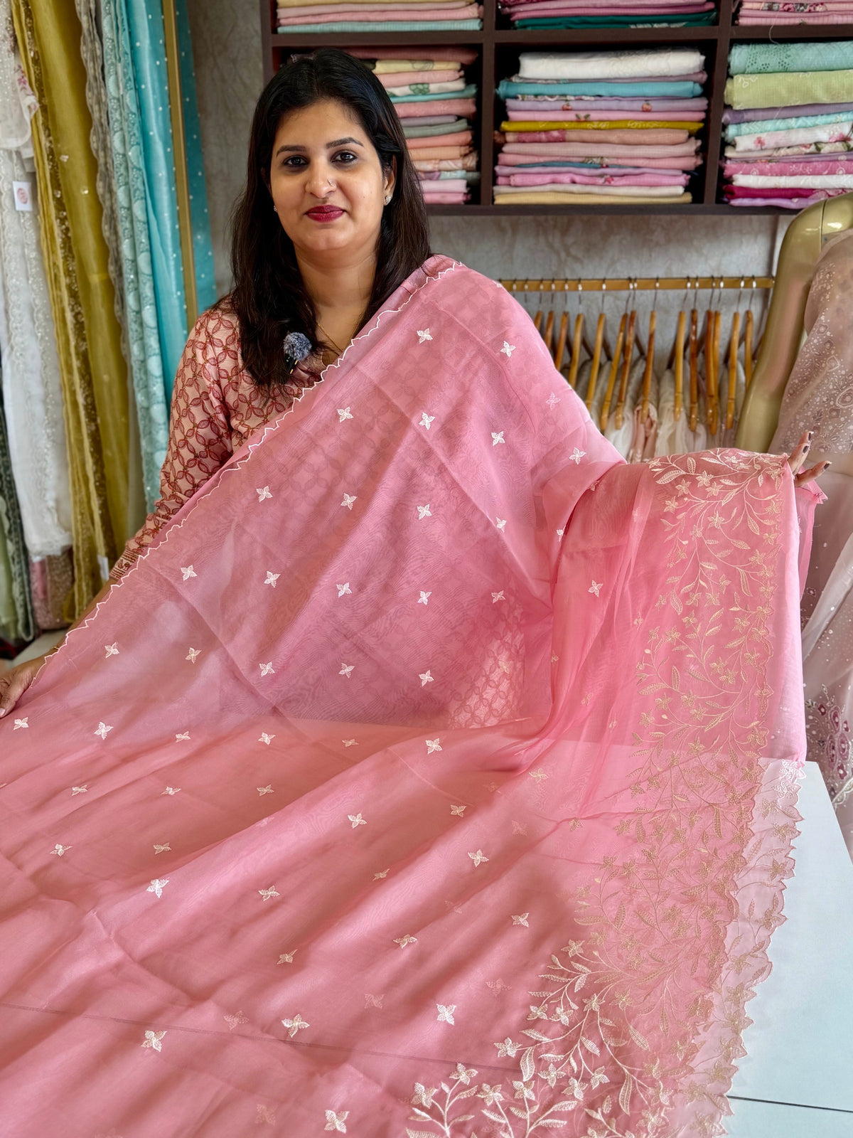 Viscous organza saree/ BL137