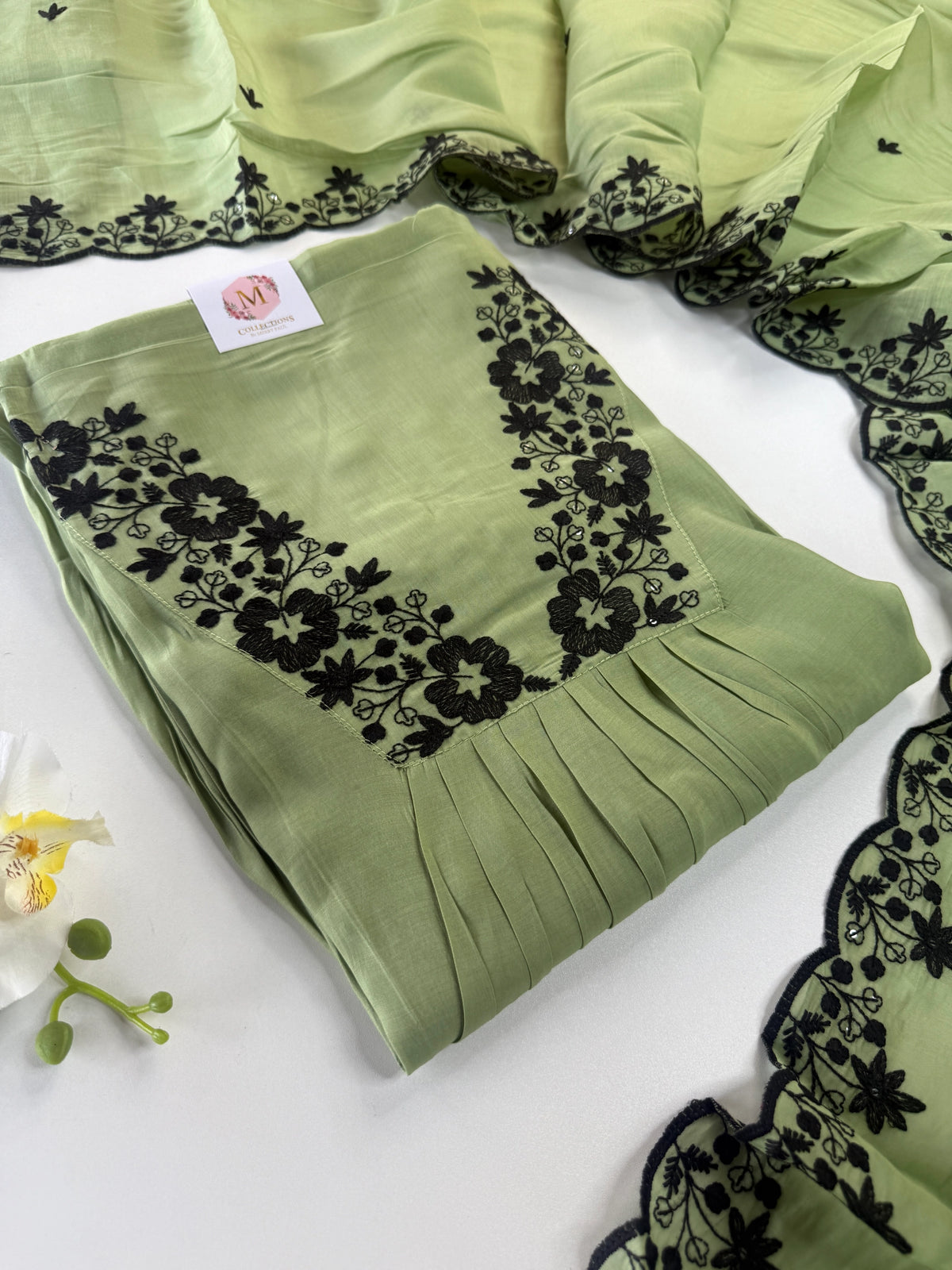 Soft Chanderi unstitched salwar set / NC249