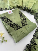 Soft Chanderi unstitched salwar set / NC249