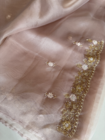 Glass organza party wear saree/ SA850