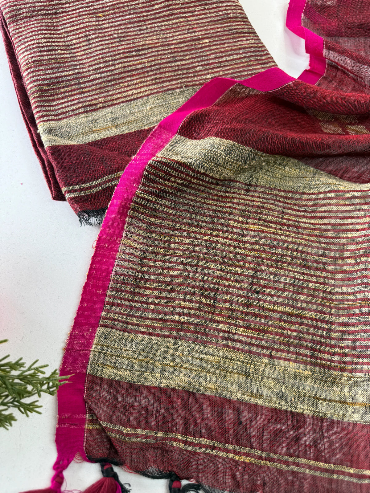 Linen jamdhani unstitched salwar set / NC281