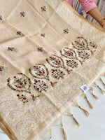 Tissue Linen Saree/ SR564