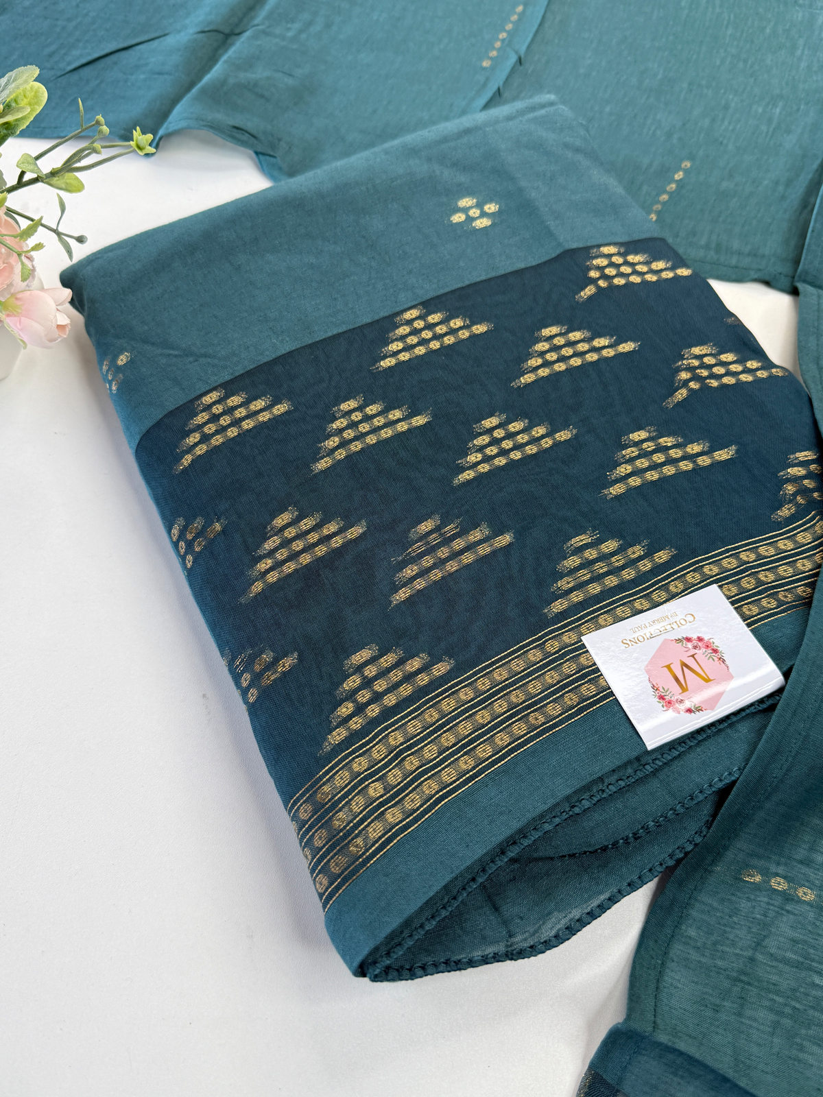 Cotton Chanderi unstitched salwar set / NC152