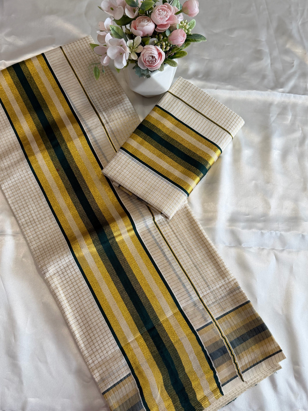 Micro check set Mundu / D207