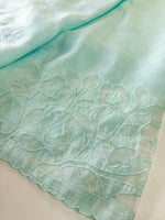 Crushed crape saree/ AM101