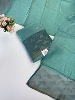 Cotton Chanderi unstitched salwar set / NC152