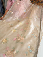 Glass Organza Saree/ 155L