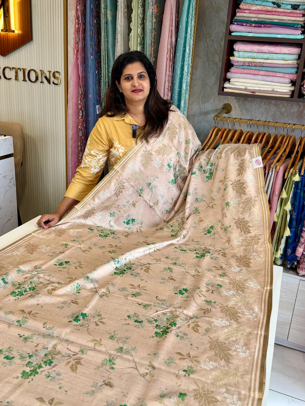 Soft semi Tussar Saree/ 2295