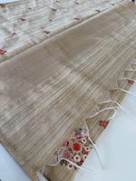 Chanderi Tussar finished Saree / SH578