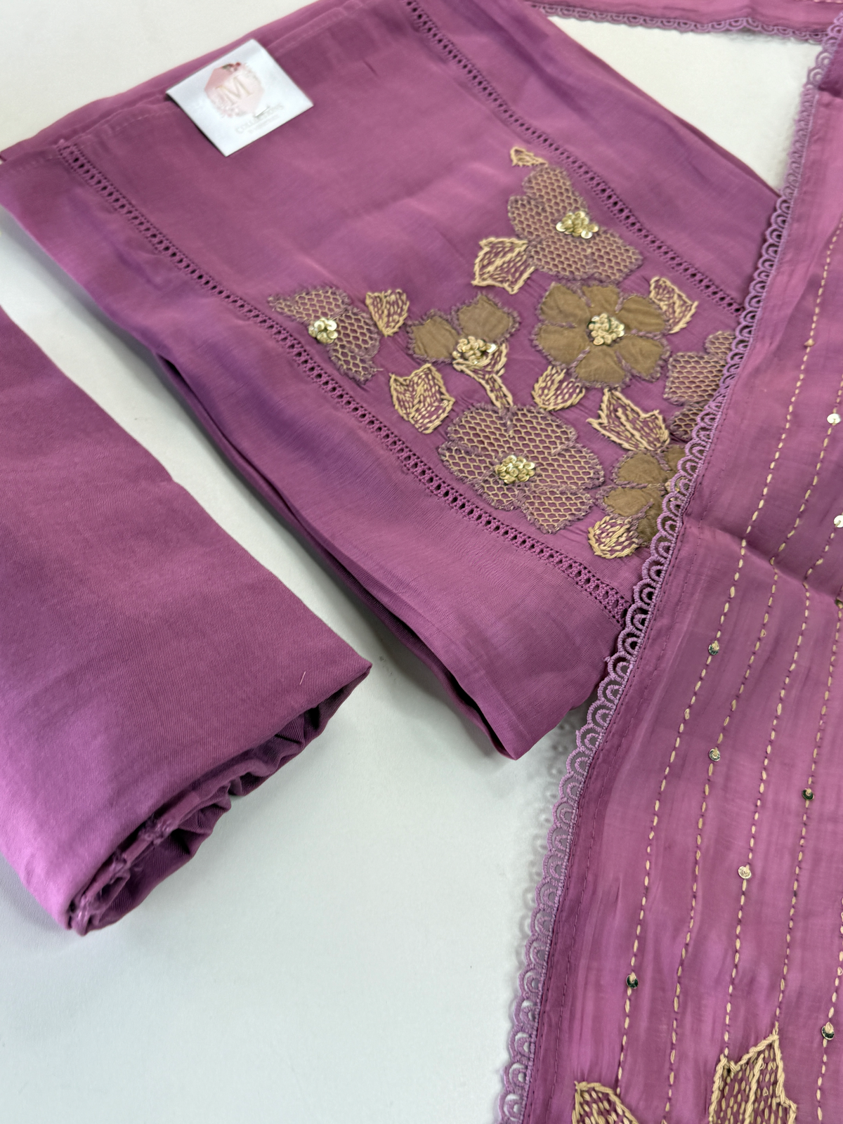 Soft Chanderi unstitched salwar set / NC162