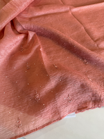 Crushed crape saree/ HW457