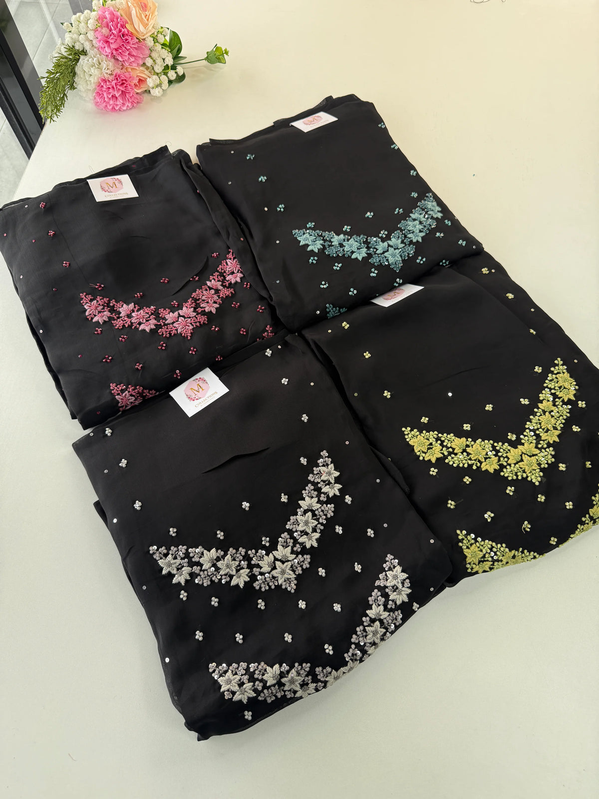 Pure viscous Georgette unstitched salwar set / NC282
