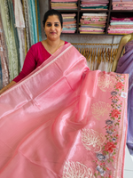 Tissue organza saree /RKF07