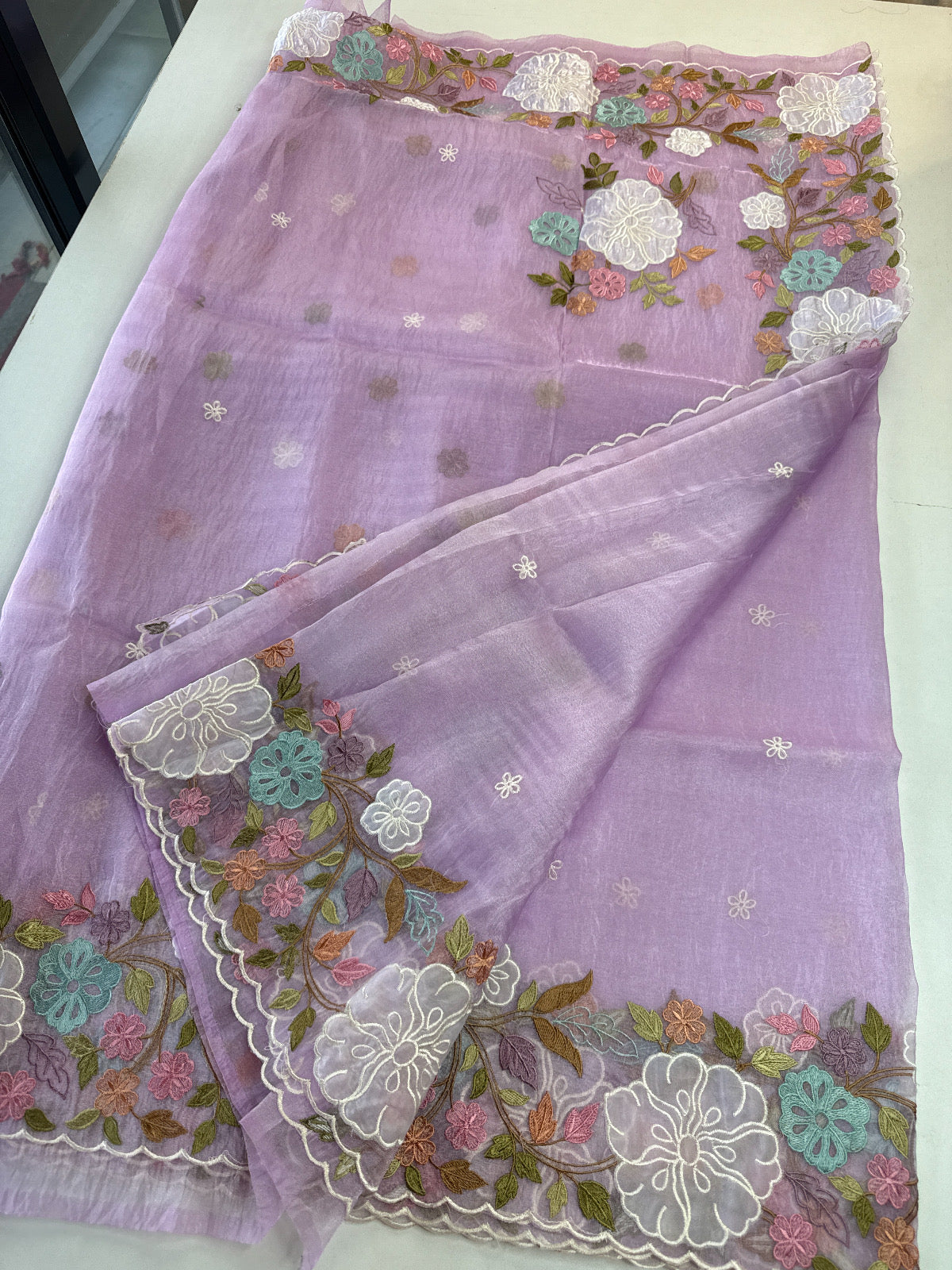 Korean Organza Saree/ MSA122