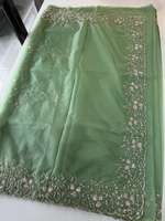 Soft Organza party wear saree/ HM115