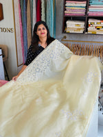 Crushed crape saree/ AM101
