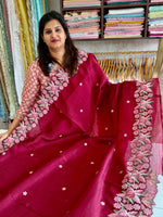 Crushed Crape Saree/ SC44