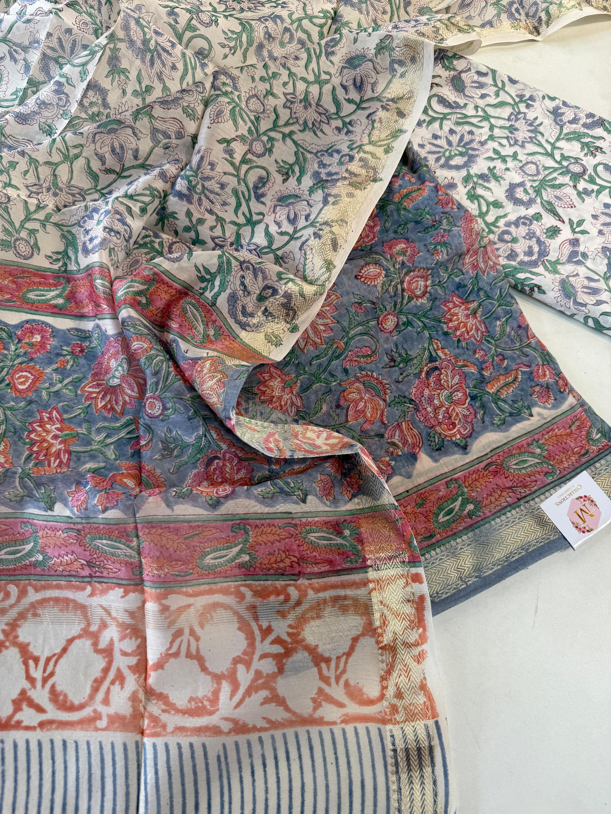 Chanderi unstitched salwar set / SH18