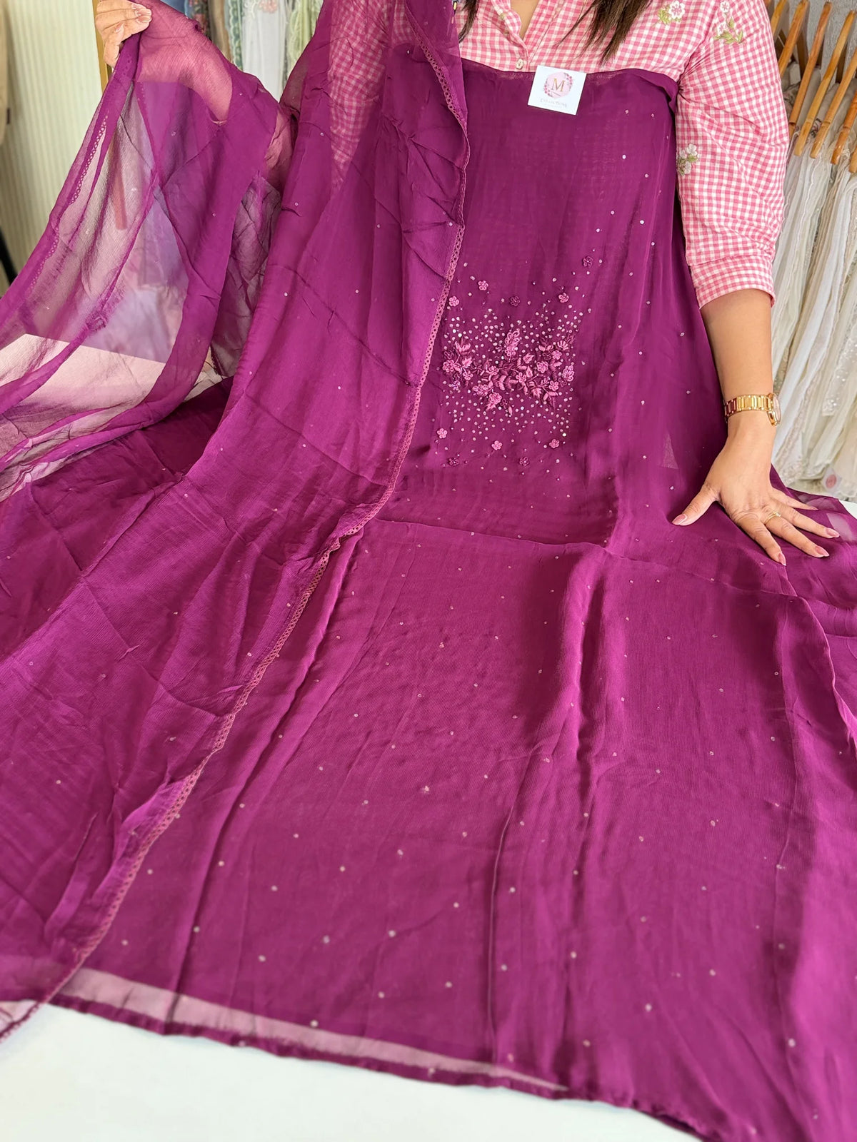 Pure Georgette unstitched salwar set/NC283