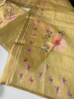 Soft linen cotton unstitched salwar set/ NC223