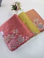 Crushed Tissue Saree/ SP007