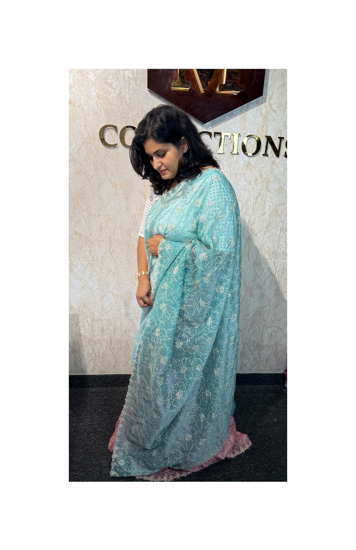 Blended Organza saree / WS94