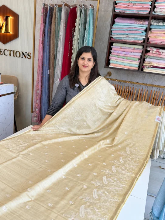 Semi Tussar saree/ FGD614