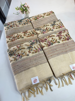Tissue linen blended saree/ 1671