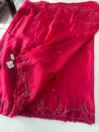 Satin Organza Saree/ AM108