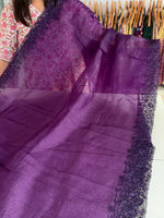 Crushed tissue saree/ CW066
