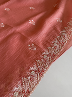 Crushed Crape Saree/ HW507