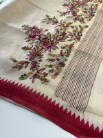Tissue linen blended saree/ 1671
