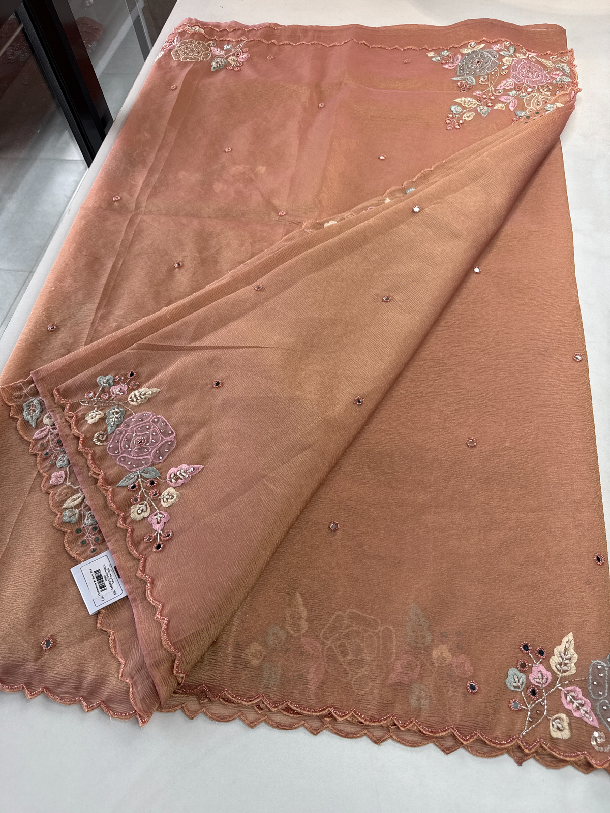 Crushed Tissue Saree/ SP007