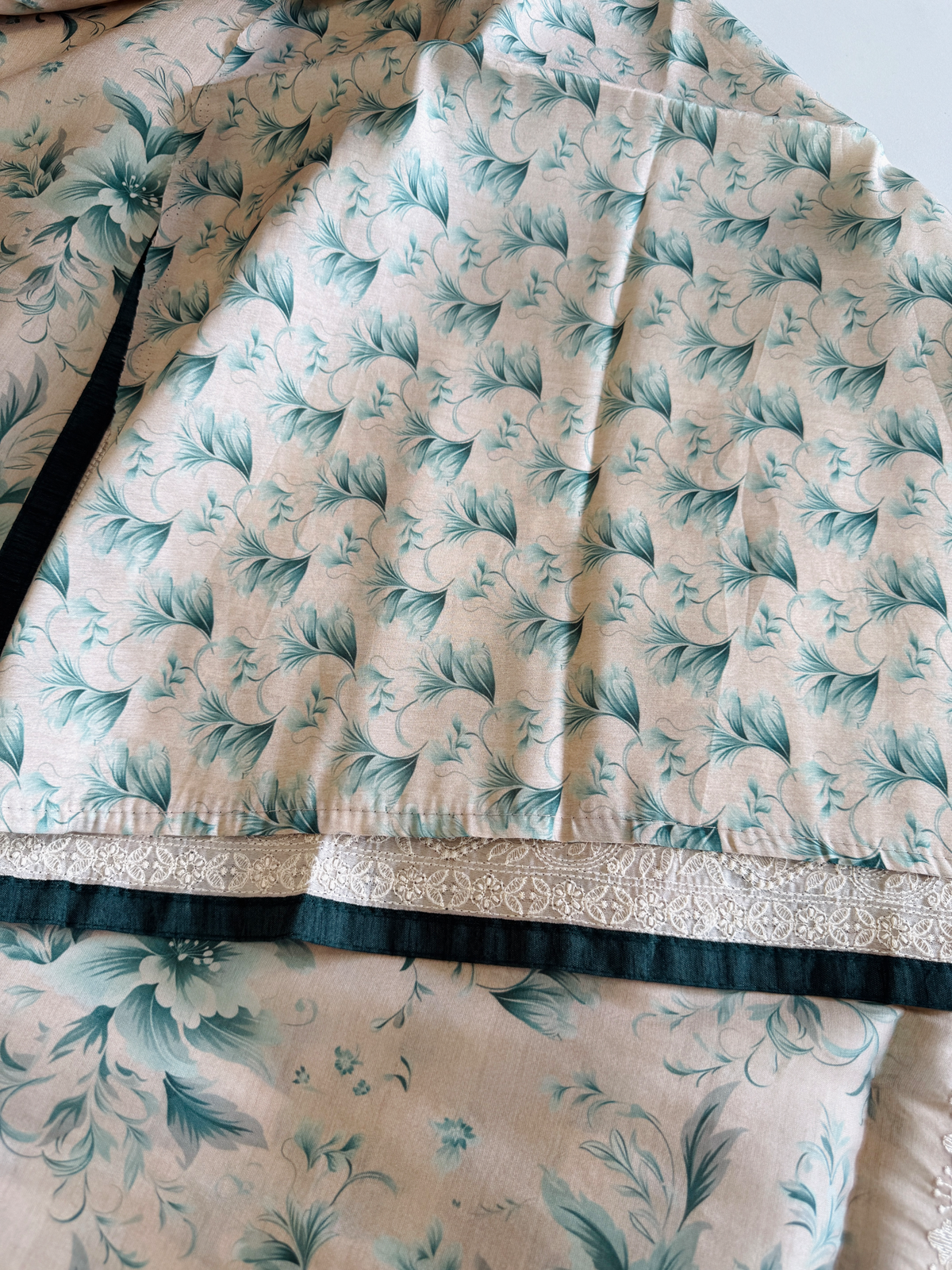 Soft semi Tussar finished saree/ FC433