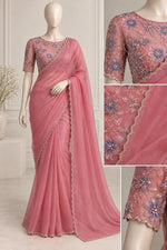 Soft organza saree/LK88